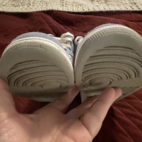 Size 5.5 VY Air Jordan‎ 555088-402  1 Retro OG High Hyper Royal Youth Suede Jump - Picture 13 of 16